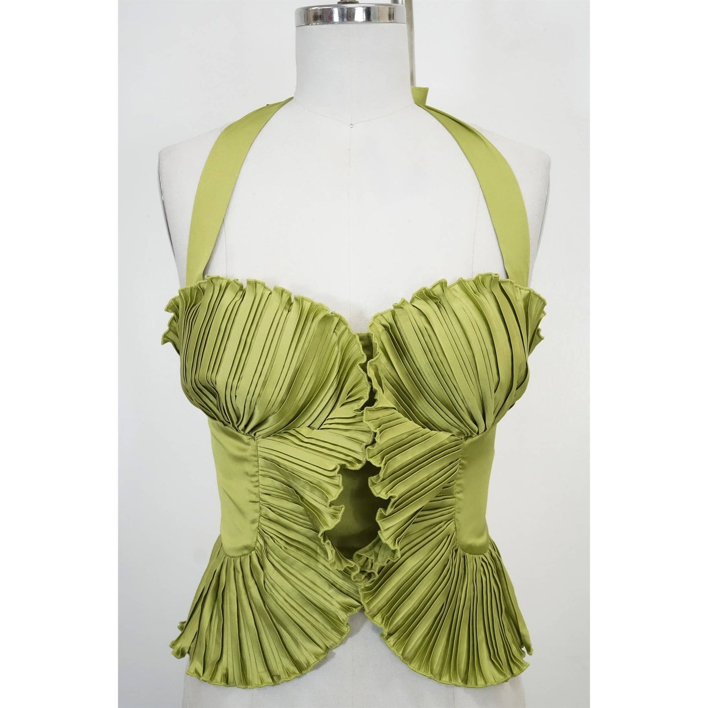 Olive Grace Pleated Top