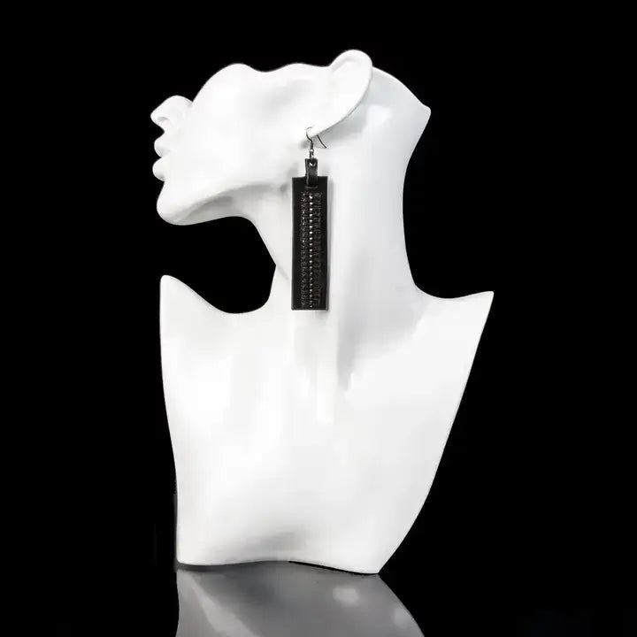 The Grid Noir Earrings