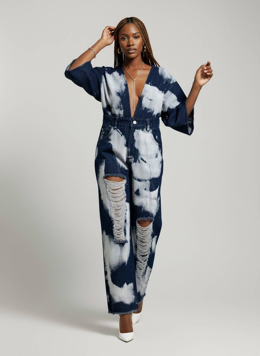The Indigo Mirage Romper
