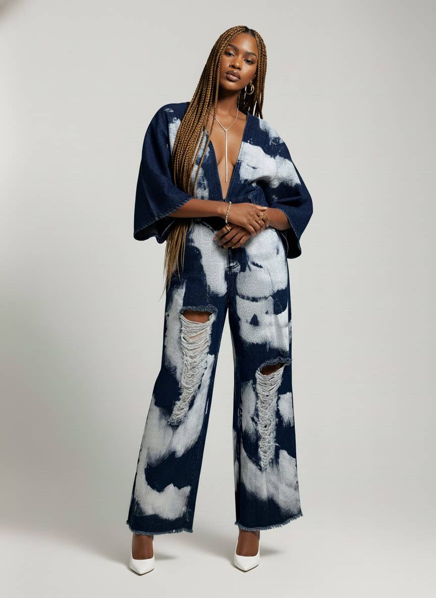 The Indigo Mirage Romper