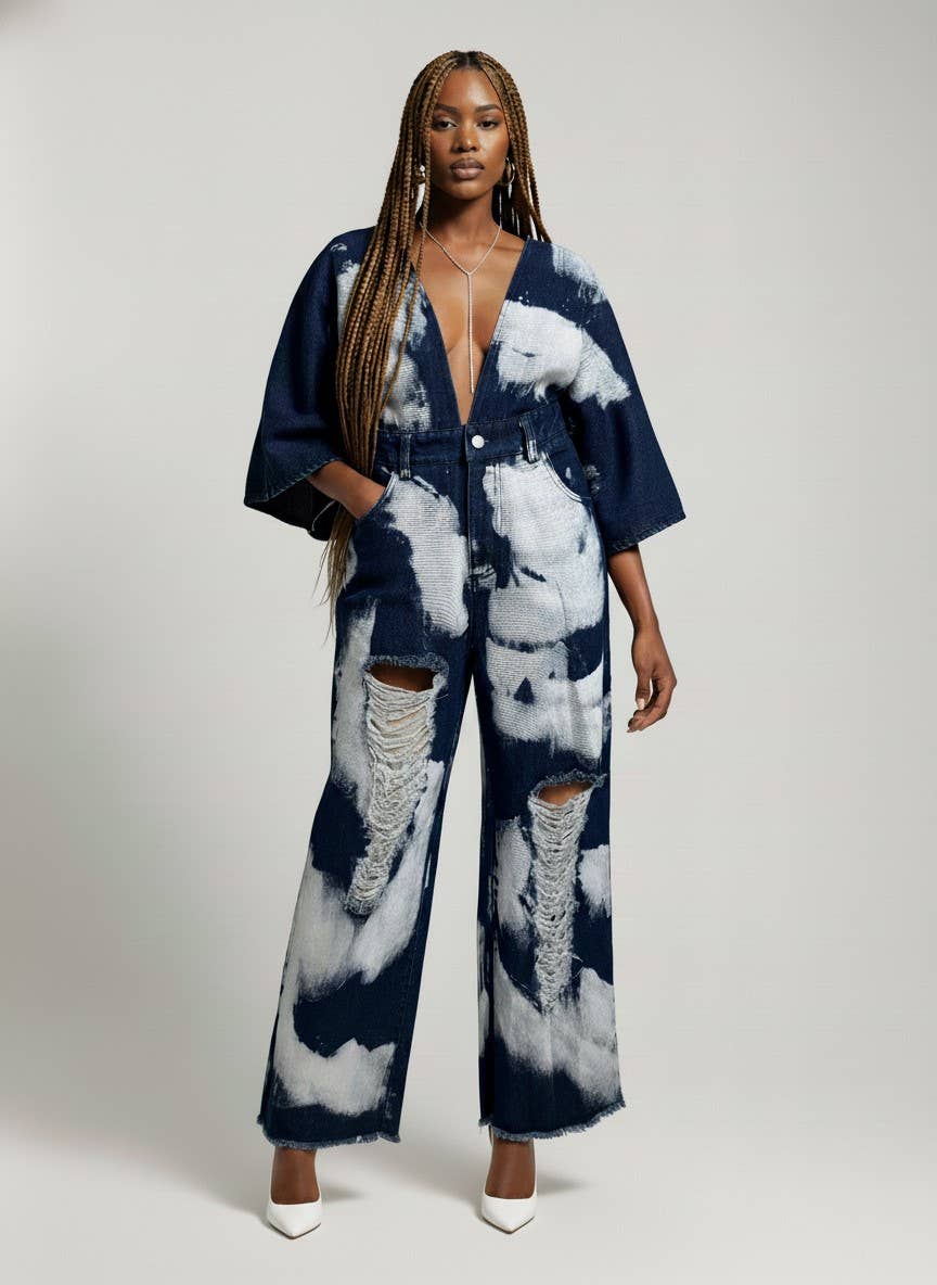 The Indigo Mirage Romper