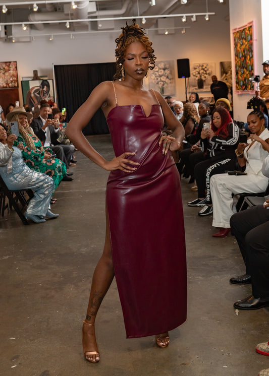 The Crimson Chain Gown