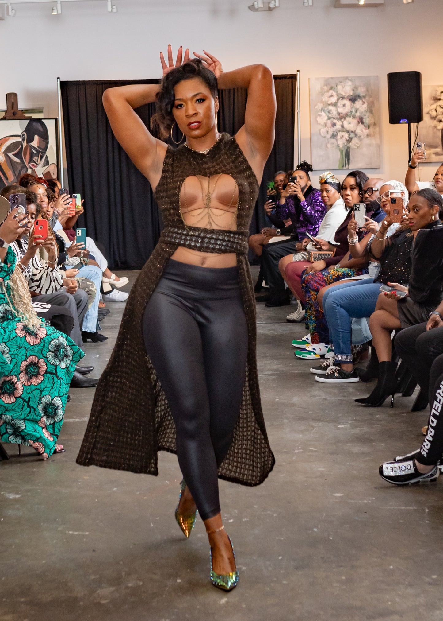 The Shadowline Split Sweater Dress