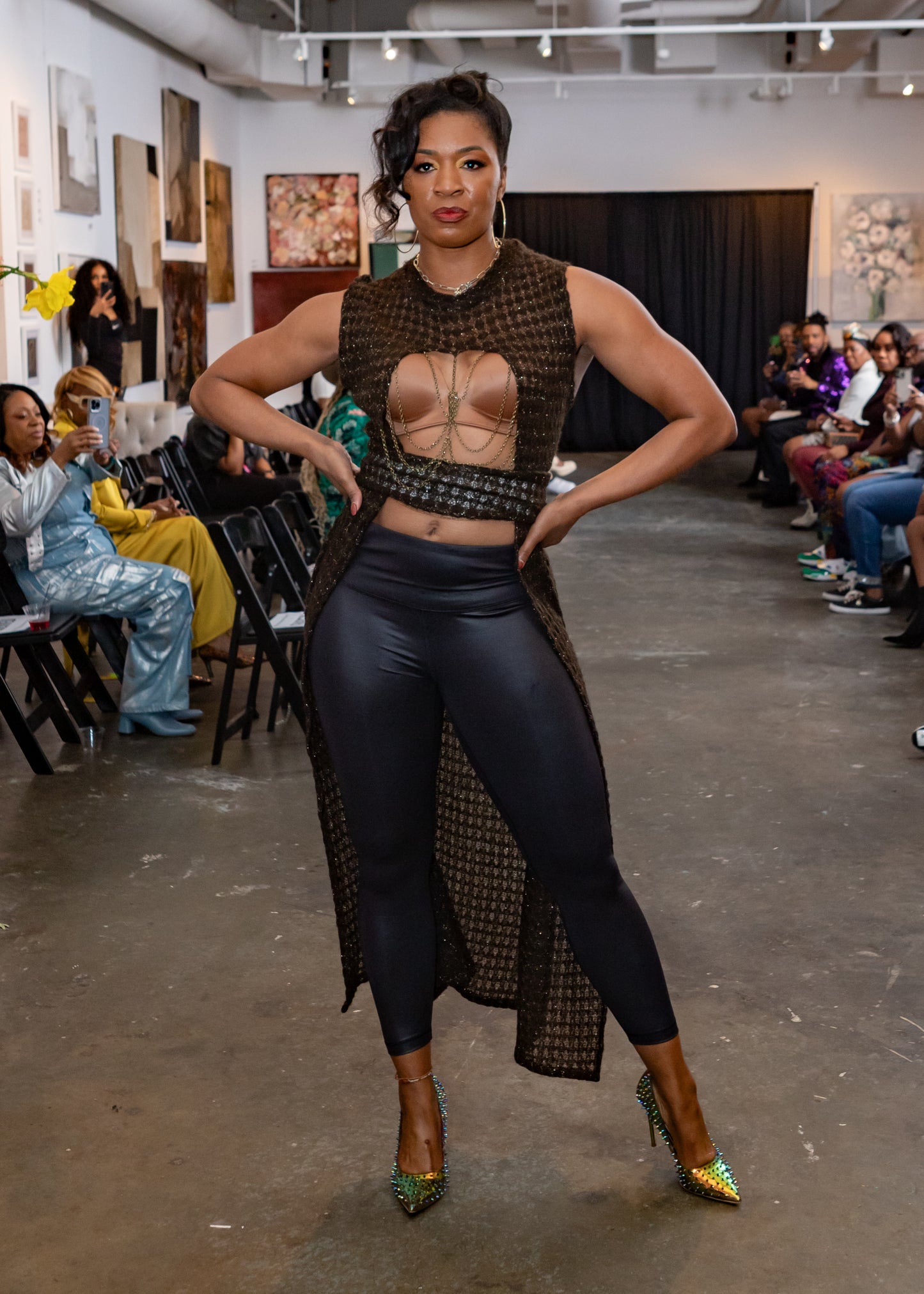 The Shadowline Split Sweater Dress