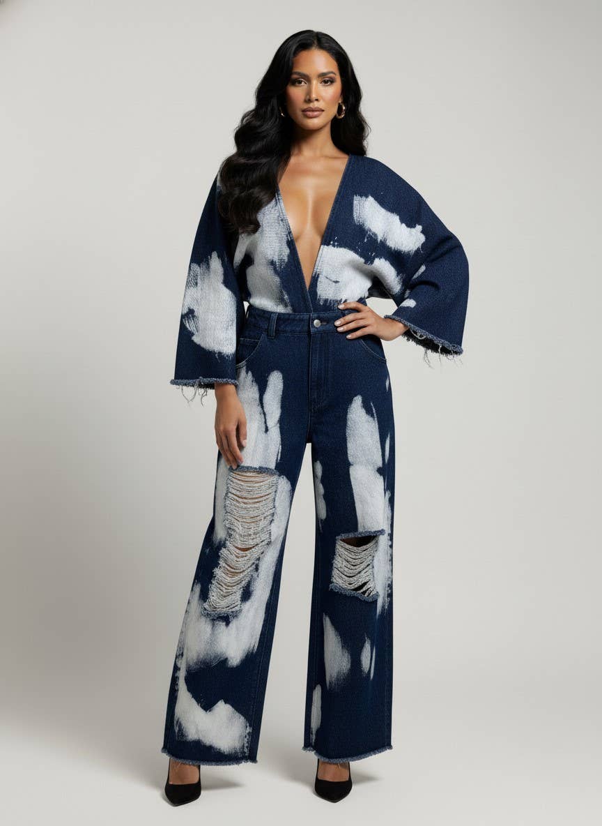 The Indigo Mirage Romper