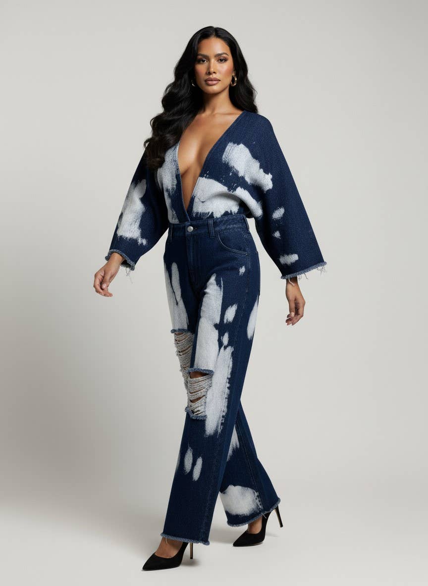 The Indigo Mirage Romper