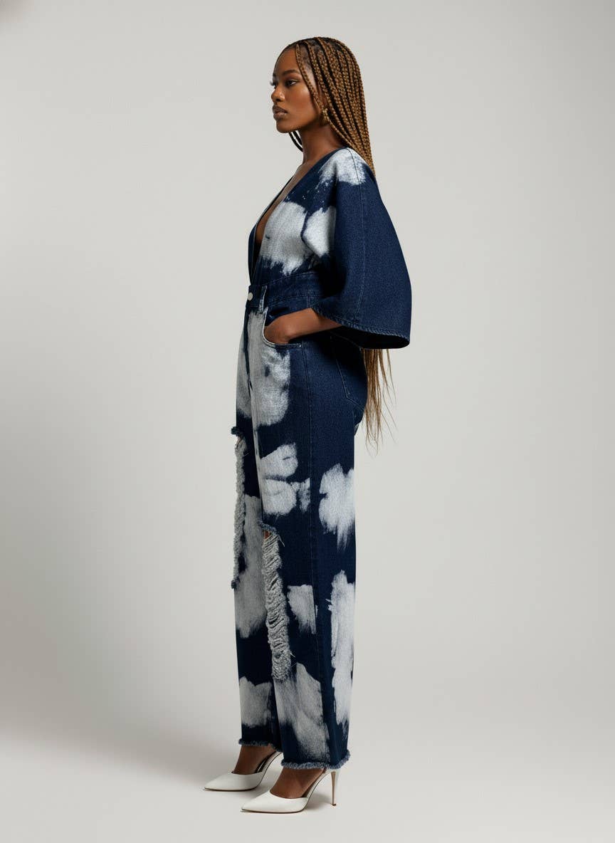 The Indigo Mirage Romper